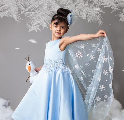 Vestido Frozen Luxo Elsa