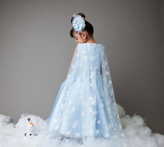 vestido frozen luxo